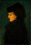 Jean-Jacques Henner Madame Uhring oil on canvas
